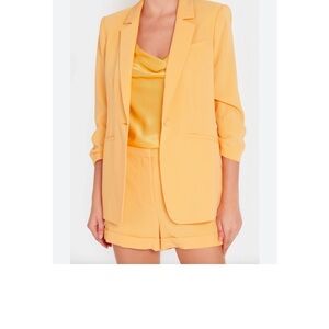 Cinq à Sept Yellow Blazer